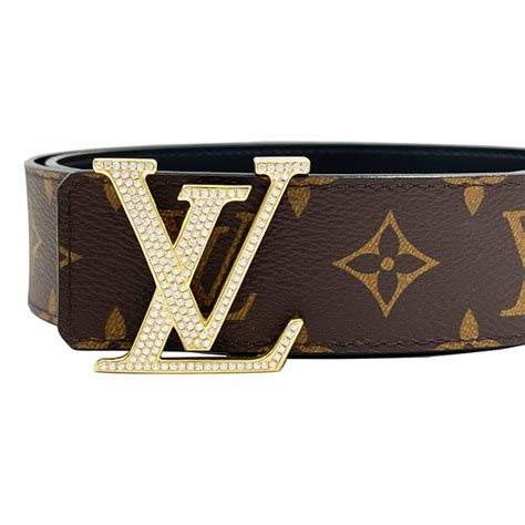 diamond Louis Vuitton belt buckle